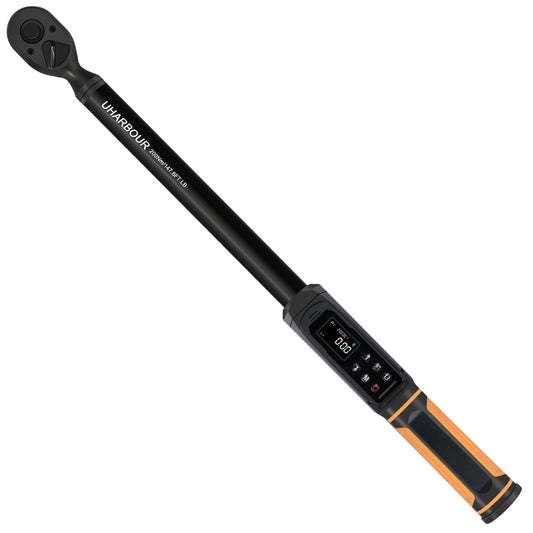 Digital Torque Wrench 1/2 Drive, 2.2-147.5 Ft.lb, 1/2 Digital Torque Wrench ±1% Accuracy with Vibration, Buzzer and LED Alert, Suitable for Car, Motorcycle and Bicycle