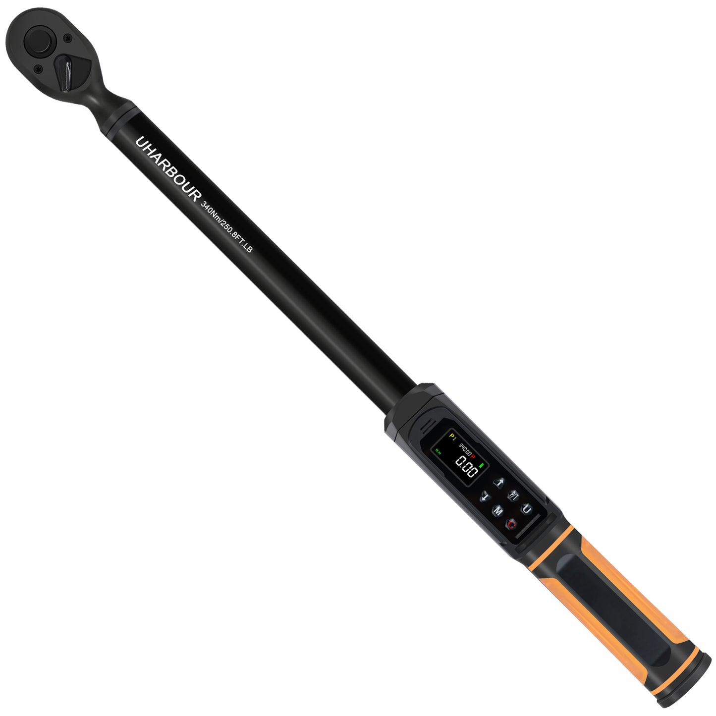 Digital Torque Wrench 1/2 Drive, 3.8-250.8 Ft.lb Range, 1/2 Digital Torque Wrench ±1% Accuracy with Vibration, Buzzer and LED Alert, Suitable for Car, Motorcycle and Bicycle