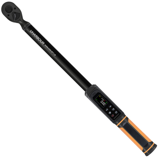 Digital Torque Wrench 1/2 Drive, 3.8-250.8 Ft.lb Range, 1/2 Digital Torque Wrench ±1% Accuracy with Vibration, Buzzer and LED Alert, Suitable for Car, Motorcycle and Bicycle