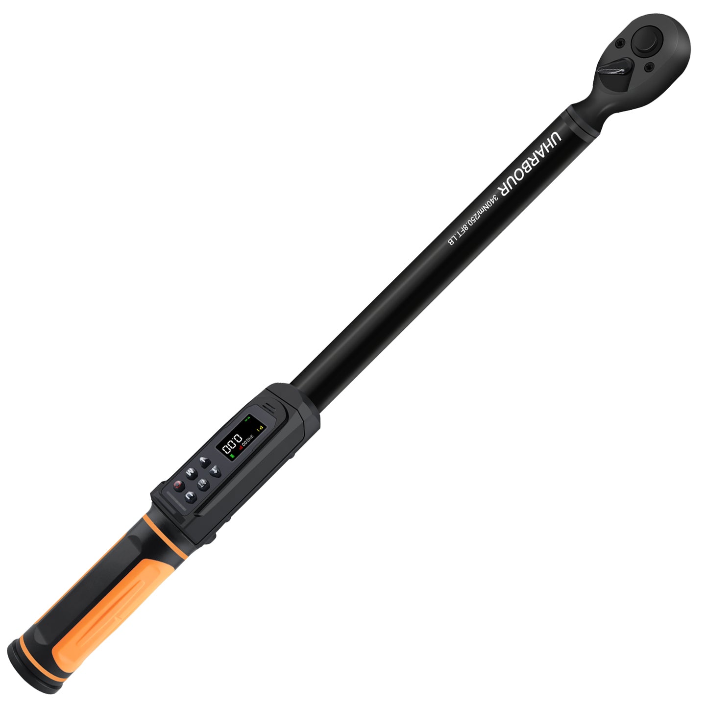 Digital Torque Wrench 1/2 Drive, 3.8-250.8 Ft.lb Range, 1/2 Digital Torque Wrench ±1% Accuracy with Vibration, Buzzer and LED Alert, Suitable for Car, Motorcycle and Bicycle