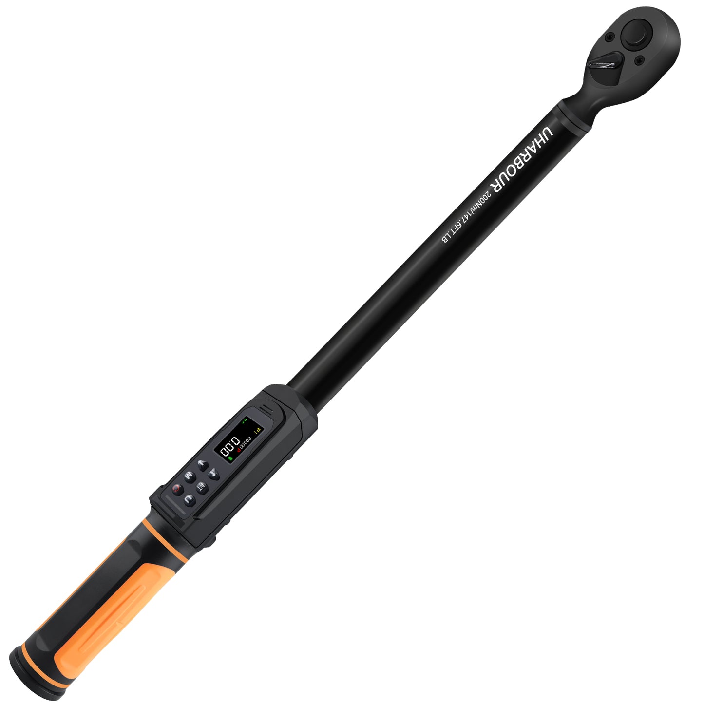 Digital Torque Wrench 1/2 Drive, 2.2-147.5 Ft.lb, 1/2 Digital Torque Wrench ±1% Accuracy with Vibration, Buzzer and LED Alert, Suitable for Car, Motorcycle and Bicycle