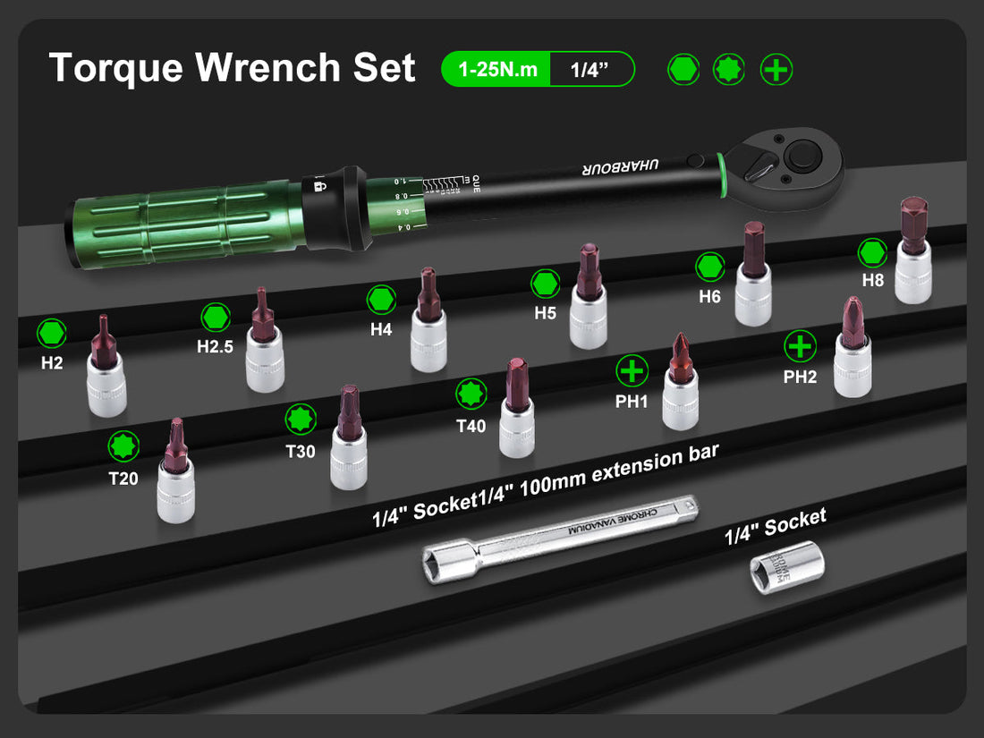 Master Precision with Uharbour Torque Wrench Set
